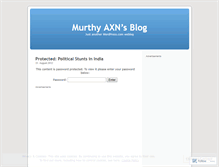 Tablet Screenshot of murthyaxn.wordpress.com