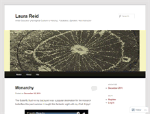 Tablet Screenshot of aboutlaurareid.wordpress.com