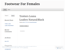 Tablet Screenshot of footwearforfemaleshr.wordpress.com