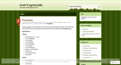Desktop Screenshot of gottvegetariskt.wordpress.com