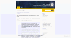 Desktop Screenshot of fieldfoolery.wordpress.com