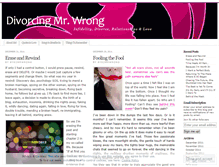 Tablet Screenshot of divorcingmrwrong.wordpress.com