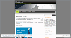 Desktop Screenshot of macademia.wordpress.com