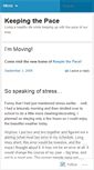 Mobile Screenshot of keepingthepace.wordpress.com