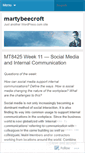 Mobile Screenshot of martybeecroft.wordpress.com