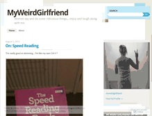 Tablet Screenshot of myweirdgirlfriend.wordpress.com