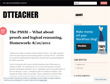 Tablet Screenshot of dtteacher.wordpress.com