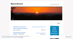 Desktop Screenshot of maysarathustra.wordpress.com