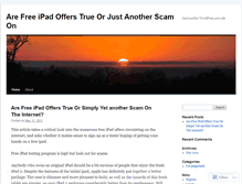 Tablet Screenshot of ipadforfree268.wordpress.com