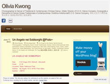 Tablet Screenshot of oliviakwong.wordpress.com