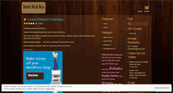 Desktop Screenshot of kenkoiku.wordpress.com