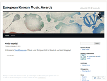 Tablet Screenshot of koreanmusicawards.wordpress.com