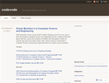 Tablet Screenshot of codevode.wordpress.com