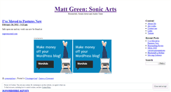 Desktop Screenshot of greensonic.wordpress.com