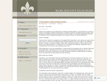 Tablet Screenshot of markmalvitz.wordpress.com