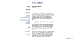 Desktop Screenshot of chrisgalanto.wordpress.com