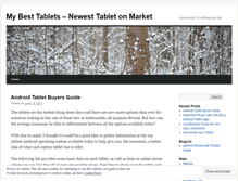 Tablet Screenshot of mybesttablets.wordpress.com
