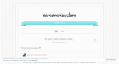 Desktop Screenshot of nareswarisundaru.wordpress.com