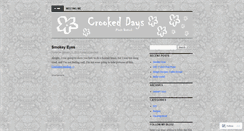 Desktop Screenshot of crookeddays.wordpress.com