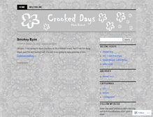 Tablet Screenshot of crookeddays.wordpress.com