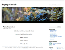 Tablet Screenshot of lktyeeyachtclub.wordpress.com