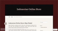 Desktop Screenshot of indonesianonlinestore.wordpress.com