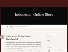 Tablet Screenshot of indonesianonlinestore.wordpress.com