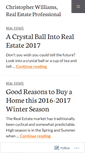 Mobile Screenshot of chrisrealestate.wordpress.com