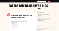 Desktop Screenshot of delebamgboye.wordpress.com