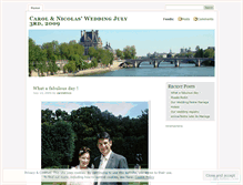 Tablet Screenshot of caroletnico.wordpress.com
