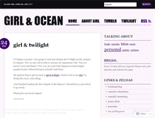 Tablet Screenshot of girlandocean.wordpress.com