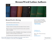 Tablet Screenshot of bronzeword.wordpress.com