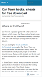 Mobile Screenshot of cartownhack.wordpress.com