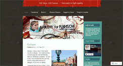 Desktop Screenshot of apathyforransom.wordpress.com