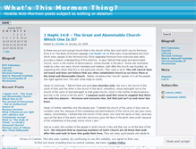 Tablet Screenshot of mormonthing.wordpress.com