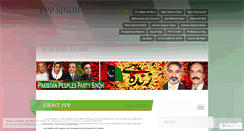 Desktop Screenshot of pppsindh.wordpress.com