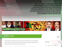 Tablet Screenshot of pppsindh.wordpress.com