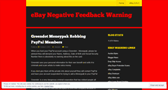 Desktop Screenshot of ebaynegative.wordpress.com