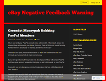 Tablet Screenshot of ebaynegative.wordpress.com
