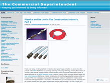 Tablet Screenshot of commercialsuperintendent.wordpress.com