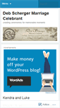 Mobile Screenshot of debschergercelebrant.wordpress.com