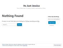 Tablet Screenshot of itsjustjessica.wordpress.com