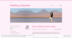 Desktop Screenshot of frutillasychocolate.wordpress.com