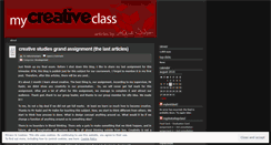 Desktop Screenshot of mycreativeclass.wordpress.com