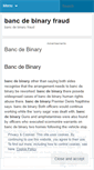 Mobile Screenshot of pro.bancdebinaryfraud.wordpress.com