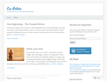 Tablet Screenshot of ozexpat.wordpress.com