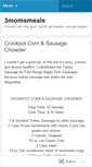 Mobile Screenshot of 3momsmeals.wordpress.com