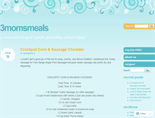 Tablet Screenshot of 3momsmeals.wordpress.com