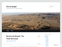 Tablet Screenshot of iminisrael.wordpress.com