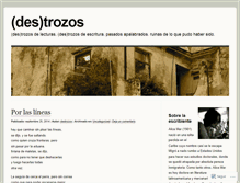 Tablet Screenshot of destrozos.wordpress.com